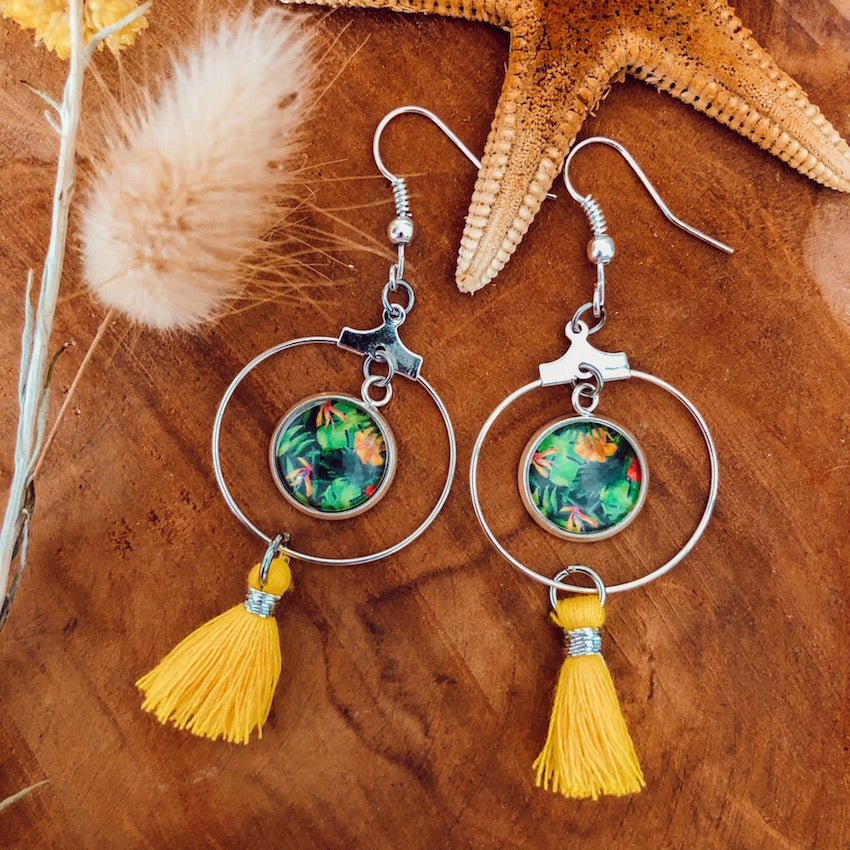 Boucles d'oreilles collection "Tropicale"