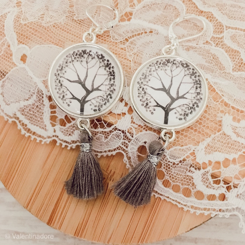 Boucles bohèmes collection "Les arbres"