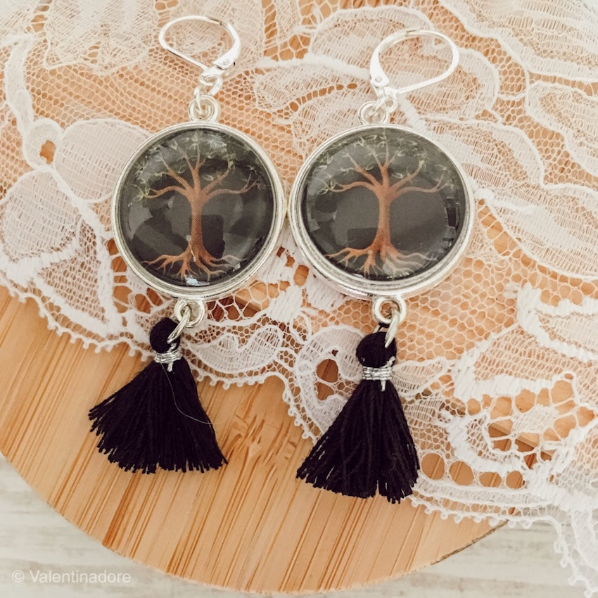 Boucles bohèmes collection "Les arbres"