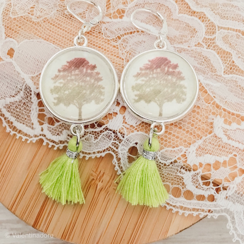 Boucles bohèmes collection "Les arbres"