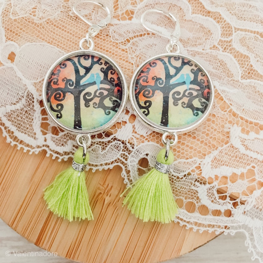 Boucles bohèmes collection "Les arbres"